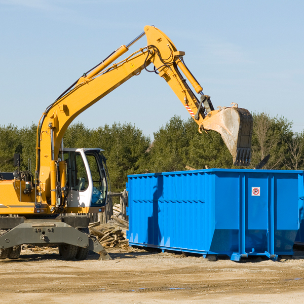 are there any restrictions on where a residential dumpster can be placed in Summit